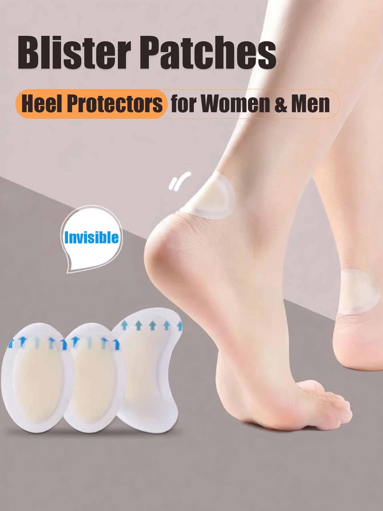 Invisible Heel Protectors for High Heels Anti Friction Gel Pads Blister Prevention Stickers Foot Care Cushions New Shoe Break-in