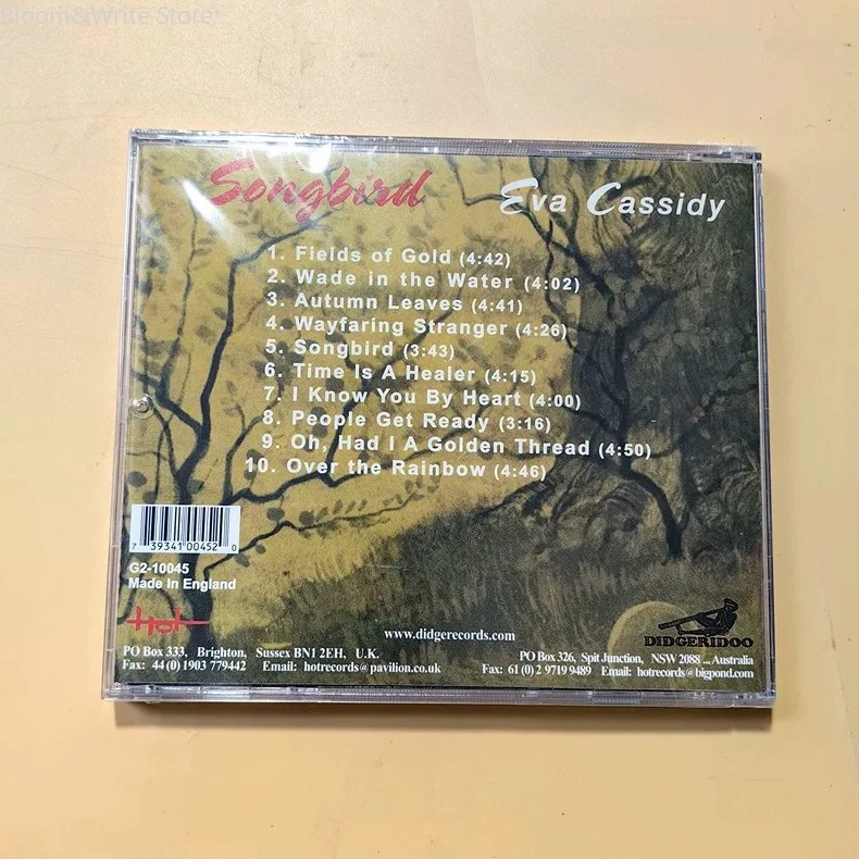 Classic Folk Jazz Eva Cassidy Music CD - Songbird Album Music Record  Walkman Car Soundtracks Box Party Music Collection