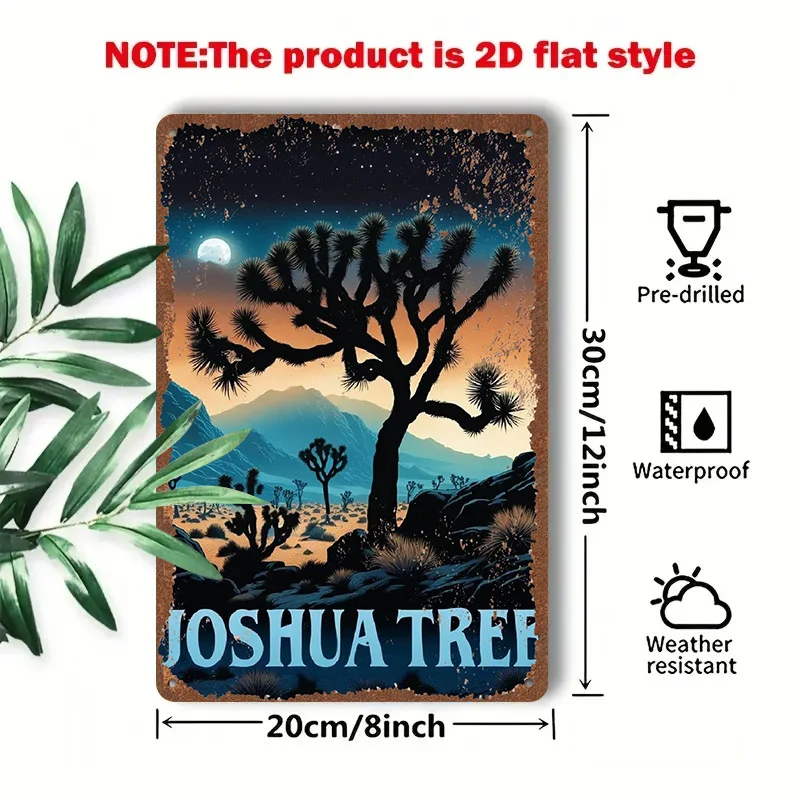 2D Flat - 1pc 2D[Flat] Metal Sign Retro Tin Painting 