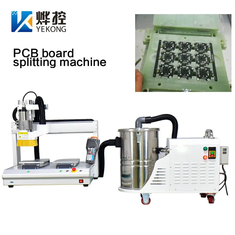 PCB Routing Machine Three axis CNC PCBA Separator Cutting Machine Splitting Circuit Board Machine With Vacuum Cleaner