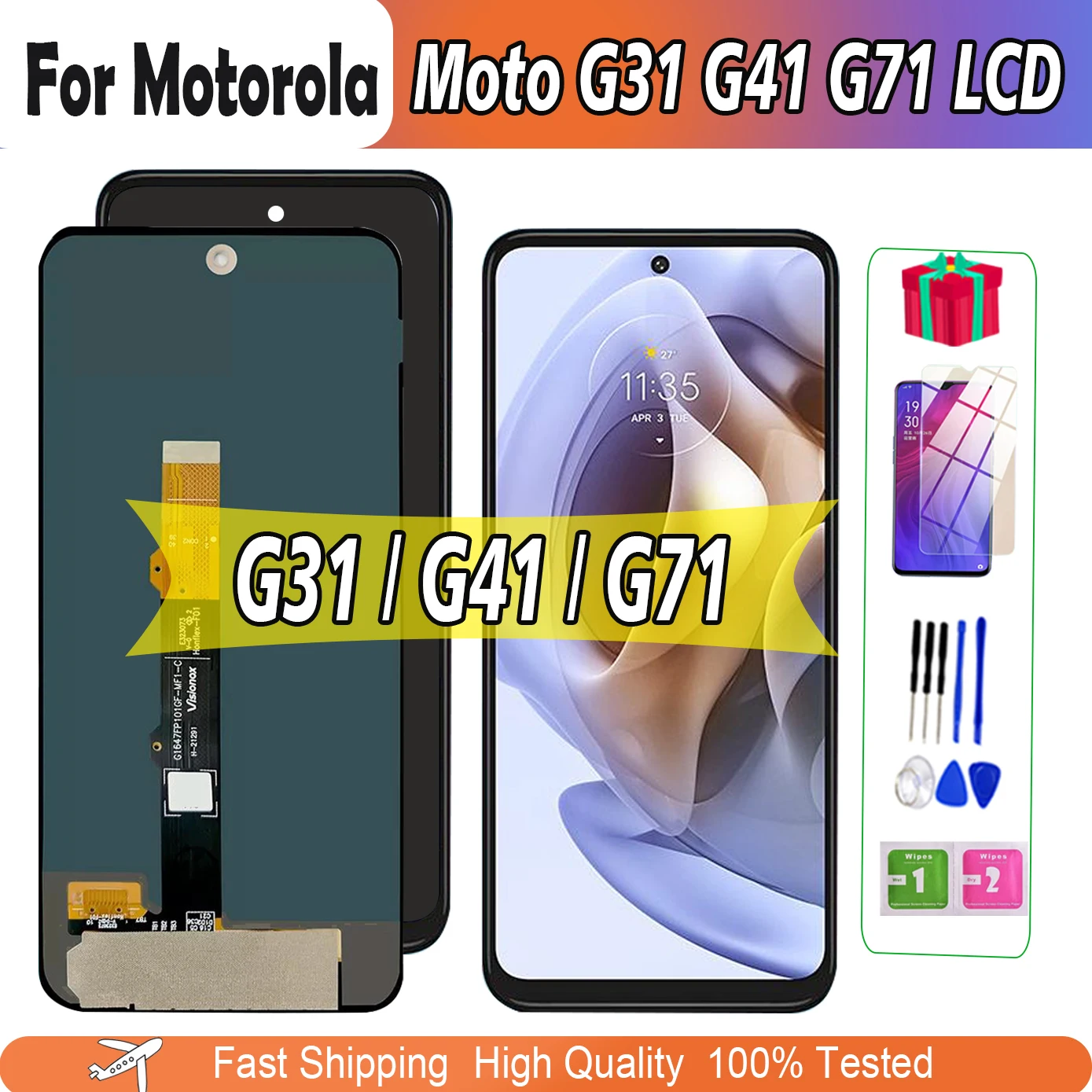 

Original AMOLED for Motorola moto G31 G41 XT2173 Lcd Display Screen For MOTO G71 5G LCD Mobile Phone Screen Digitizer Assembly