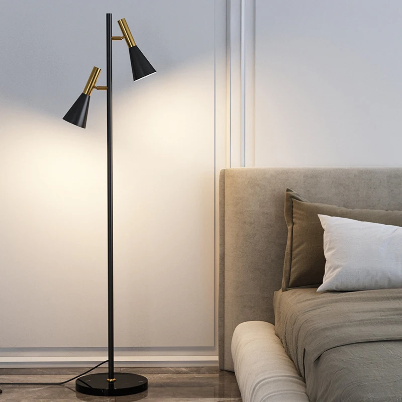 

TEMAR Nordic Floor Lamp Modern Family Iiving Room Bedroom Angle Aadjustment LED Creativity Standing Lightight
