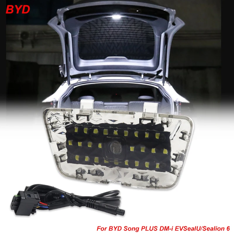 

Для Byd Seal U Song Plus Dm-i Ev 2020-2024 задний фонарь багажника, модификация задней двери, светодиодный внутренний светильник багажника, интерьер автомобиля