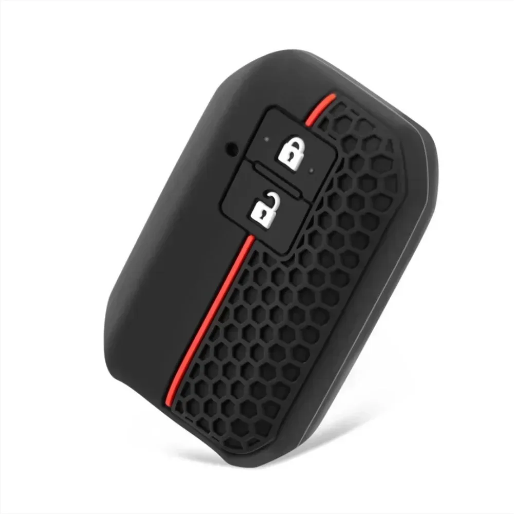 Silicone Key Case Cover For Suzuki Swift 2017 2018 Keyless Fob Shell Skin Keyring Key Chain Holder Protector - view 2