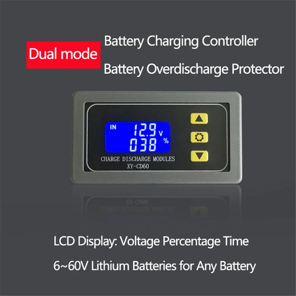 LCD Battery Charging Discharge Control Module Fully Powered off DC Voltage Protection Undervoltage and Depletion Protector CD60