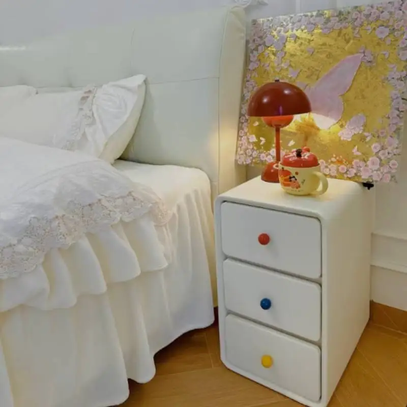 Storage Drawers Nightstands Designer Aesthetic Modern Adult Bedside Table Essentials Lounges Table De Nuit Room Furnitures