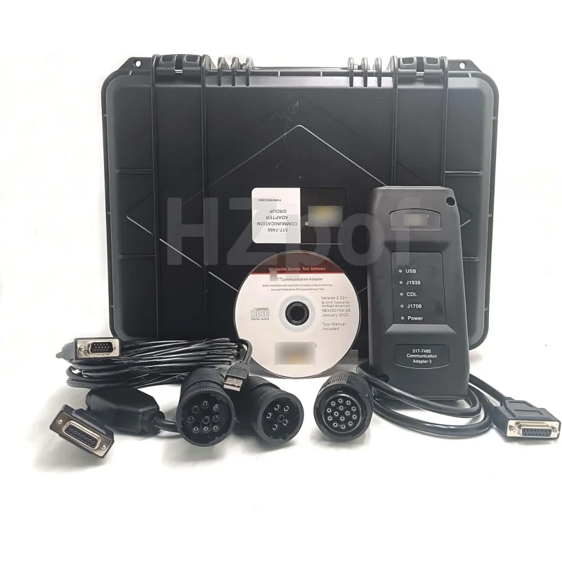 ET3 317-7485 for Caterpillar CAT Communication Adapter Diagnostic Tool Truck Excavator Engine with 2019C 6 9 14pin cable (ET3 wi