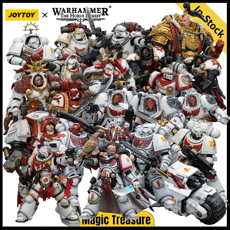 JOYTOY 40K White Scars Jaghatai Khan MK III VI Assault Intercessor Combat Bike Terminator Qin Xa Consul