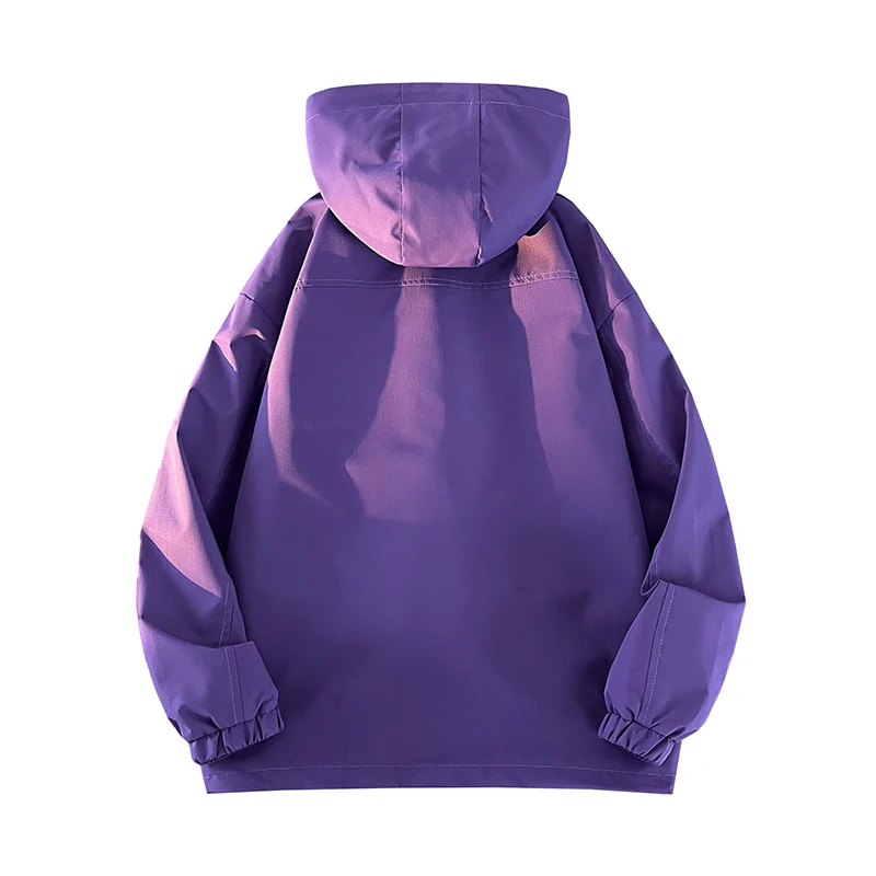 

New 2025 Men's Hooded Jaet Sli Versatile Trendy Korean Version Faionable Youth Loose Fit Regular Length Summer Jaet