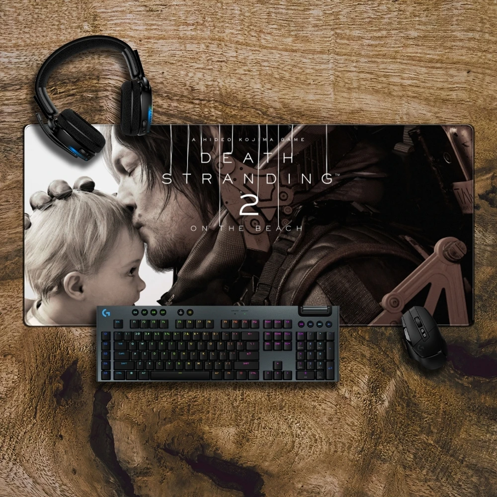 Death Stranding 2 Mouse Pad MouseMat XXL Aksesoris Komputer Keyboard Besar Laptop Table Pad Produk Baru Gamer Gaming