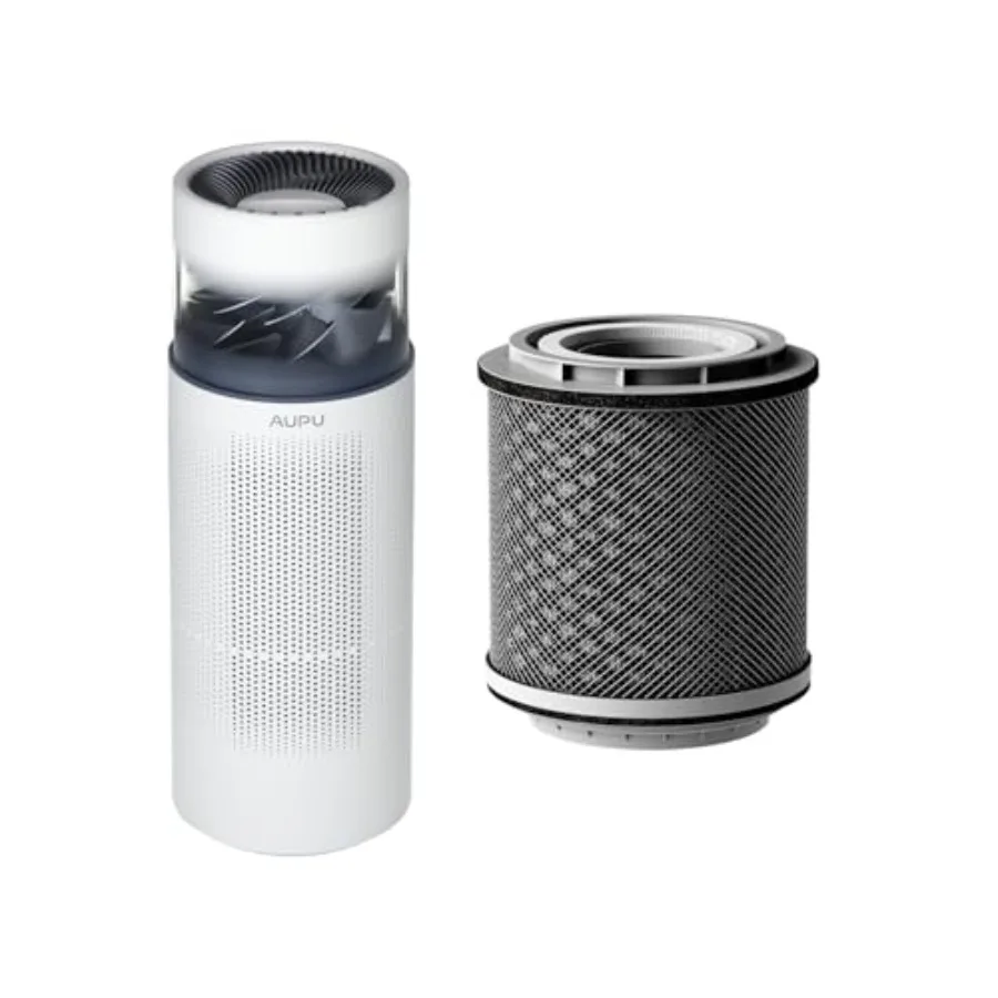 

Очиститель воздуха с функцией увлажнения 2-в-1, белый, с HEPA-фильтром для удаления аллергенов