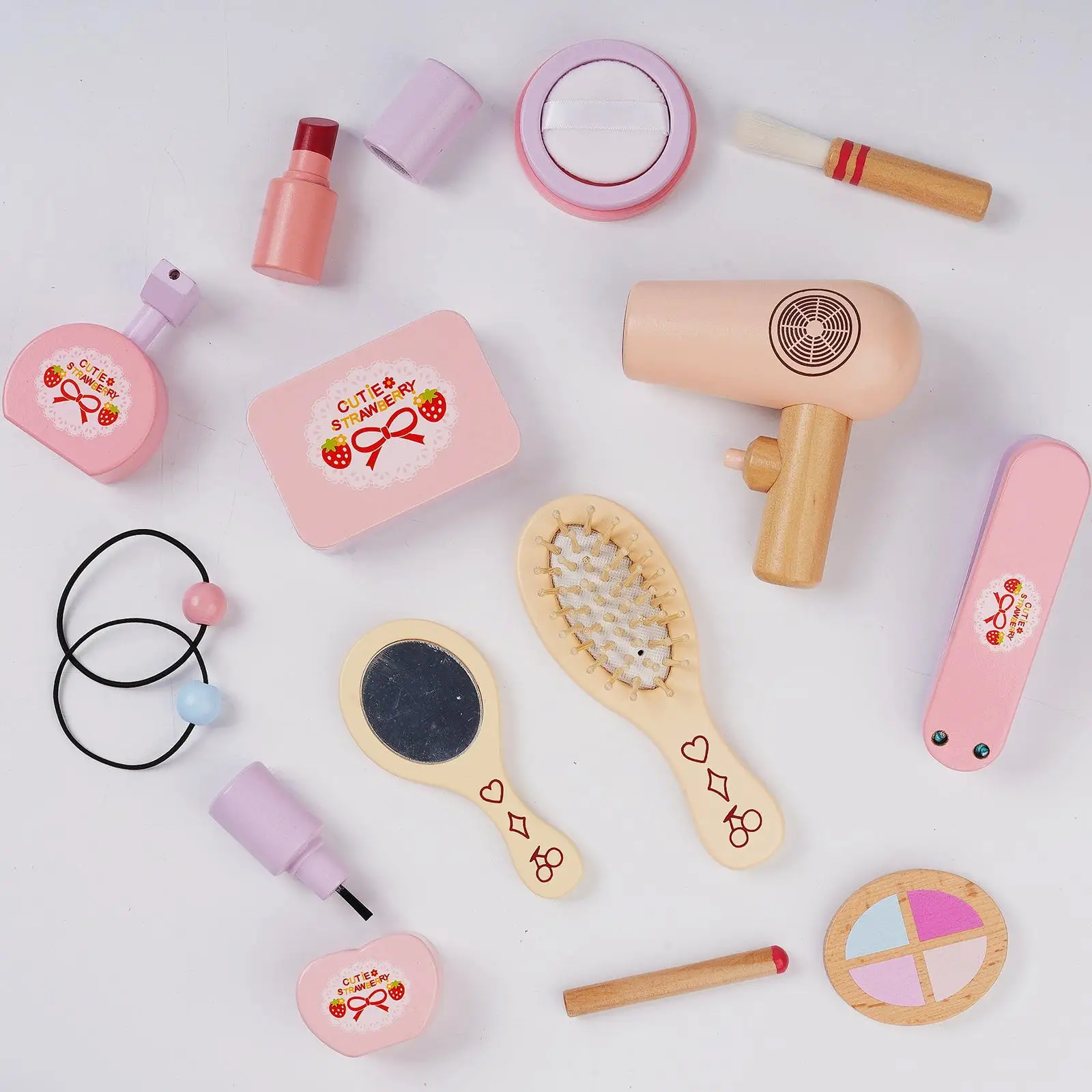 Kinderen Kapsalon Speelset Lippenstift Fantasiespel Make-up Schoonheidsset voor Halloween Feest Verjaardag Speelgoed Cadeau Prinses Aankleden Kinderen