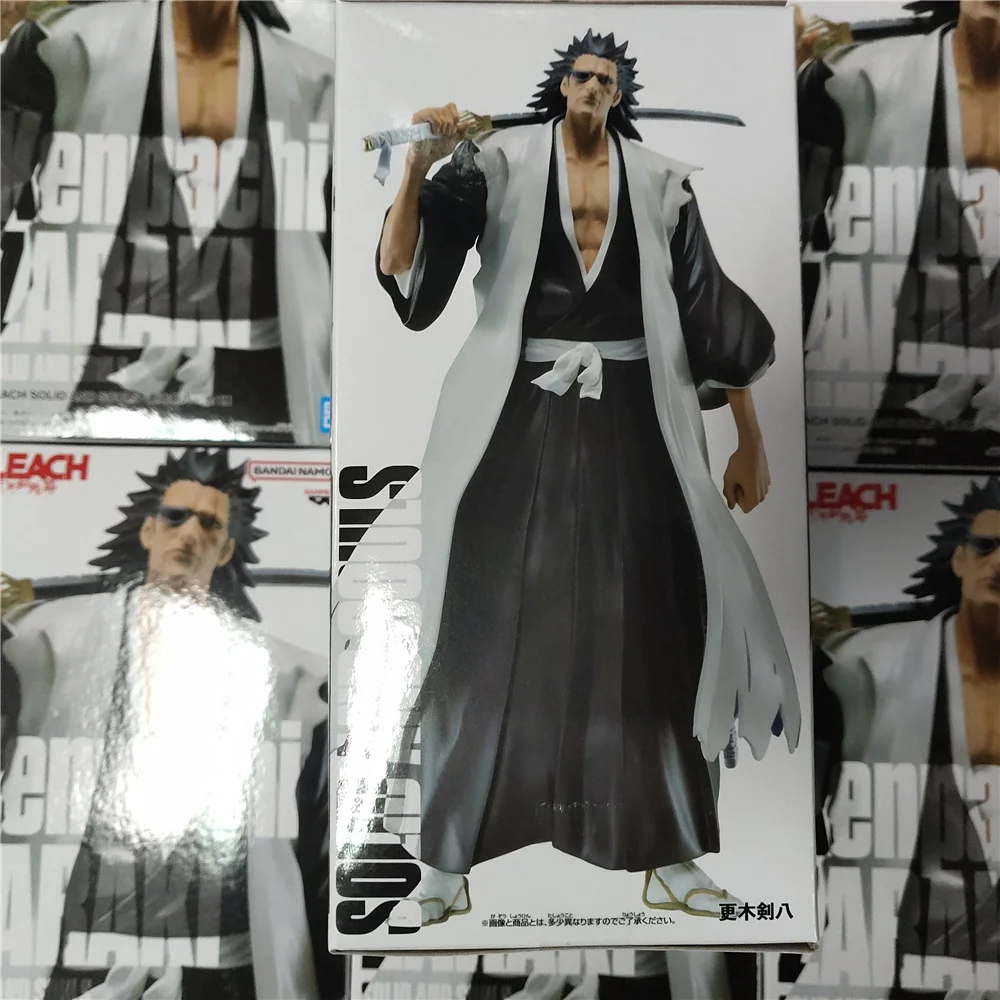 BANPRESTO BLEACH Anime SOLID AND SOULS Zaraki Kenpachi Hitsugaya Toushirou PVC Action Figures 180mm Figurine Toys