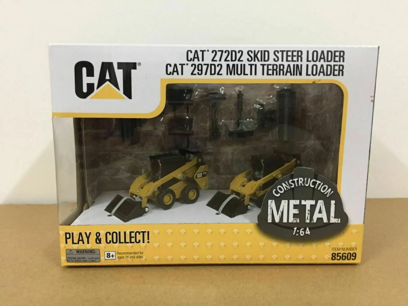 Diecast Caterpillar Diecast Masters Modelo, Skid Steer, Carregador de terreno Muilti, Escala 1:64, Cat 272D2, DM85693