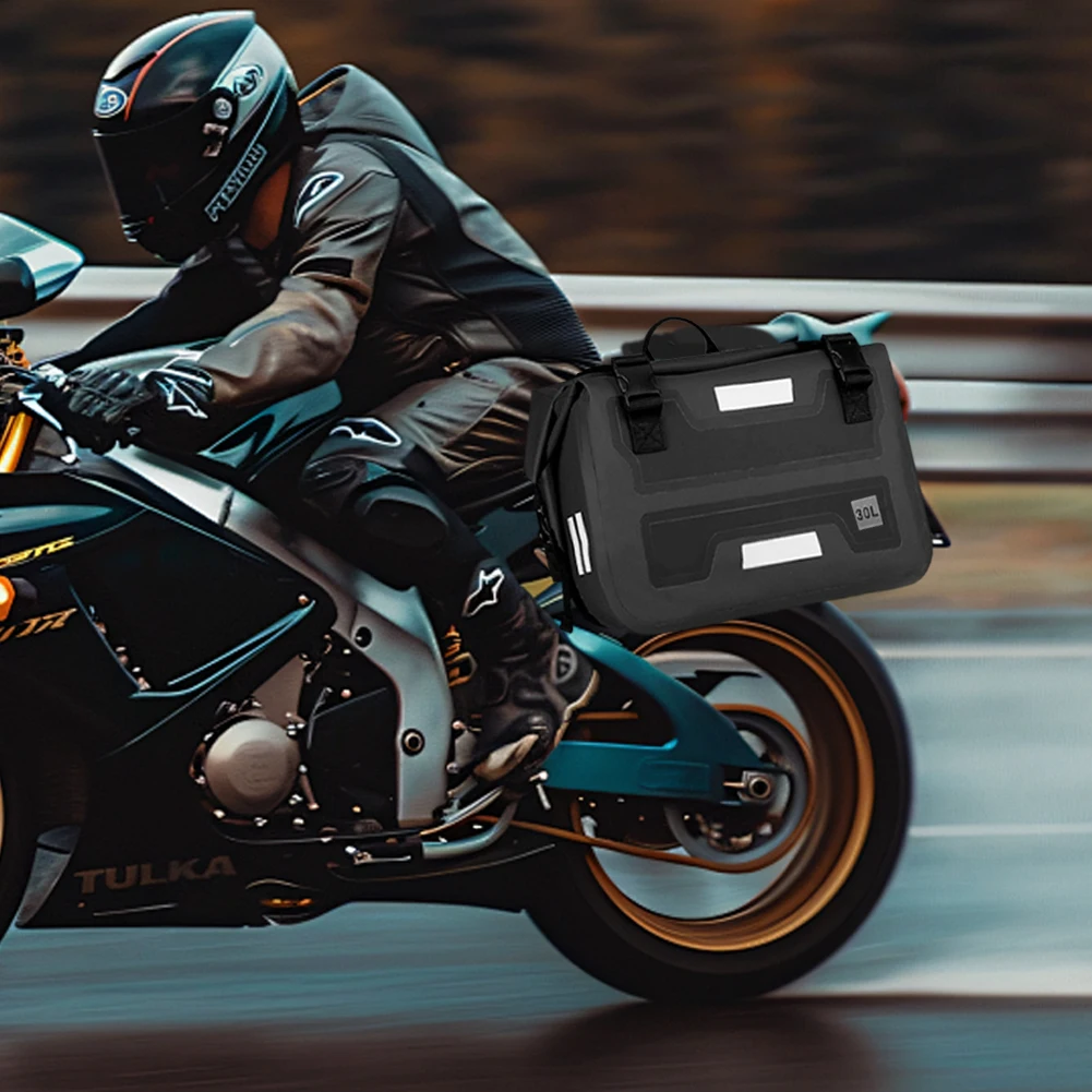30L Motorcycle Saddle Bag Large Capacity Quick Release Bag Anti-Slip Motorcycle Side Bag Motorcycle Modification Accessories