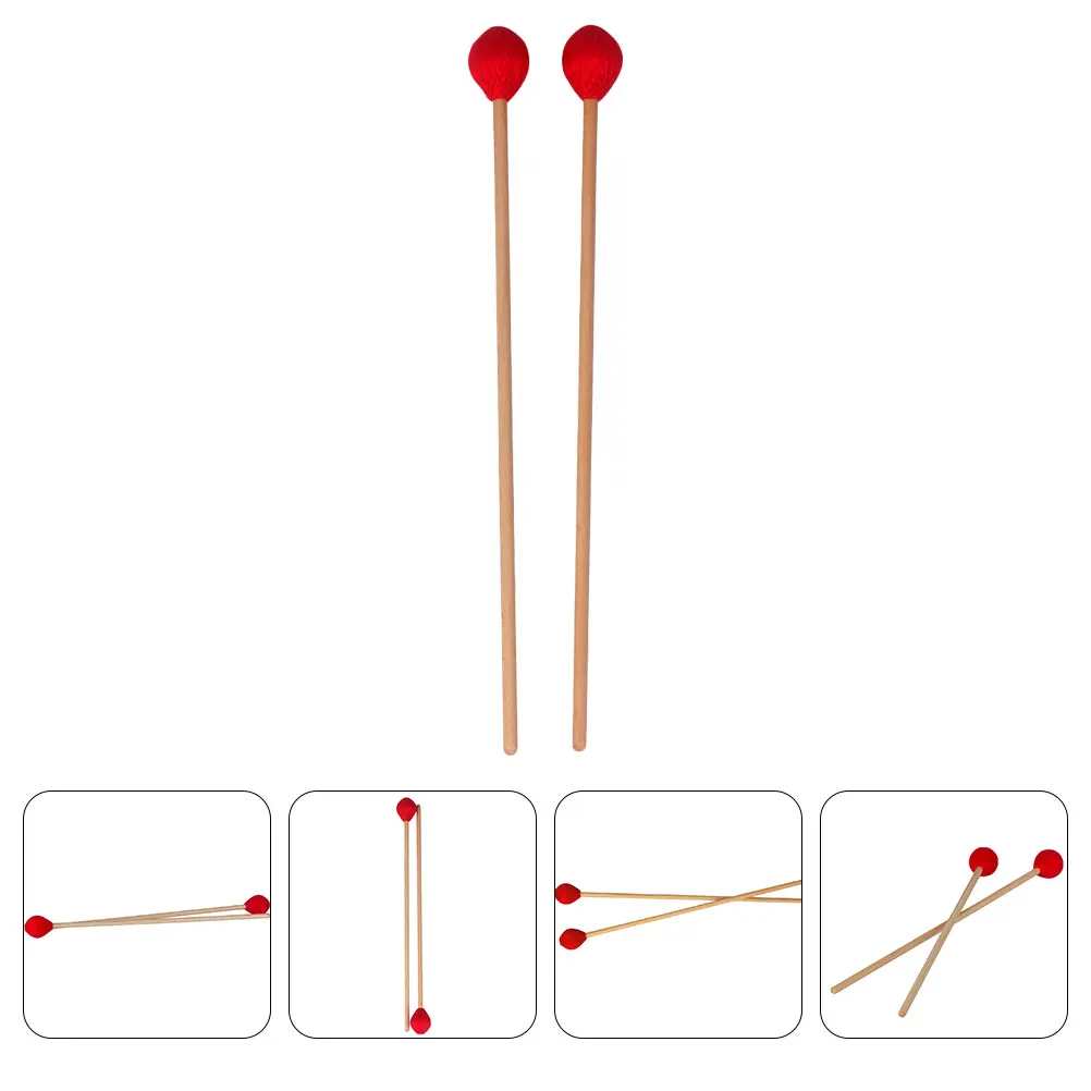 

2pcs Professional Marimba Hammer Sturdy Durable Mallets For Xylophone Percussion Instrument Accessories Practice Tool For
