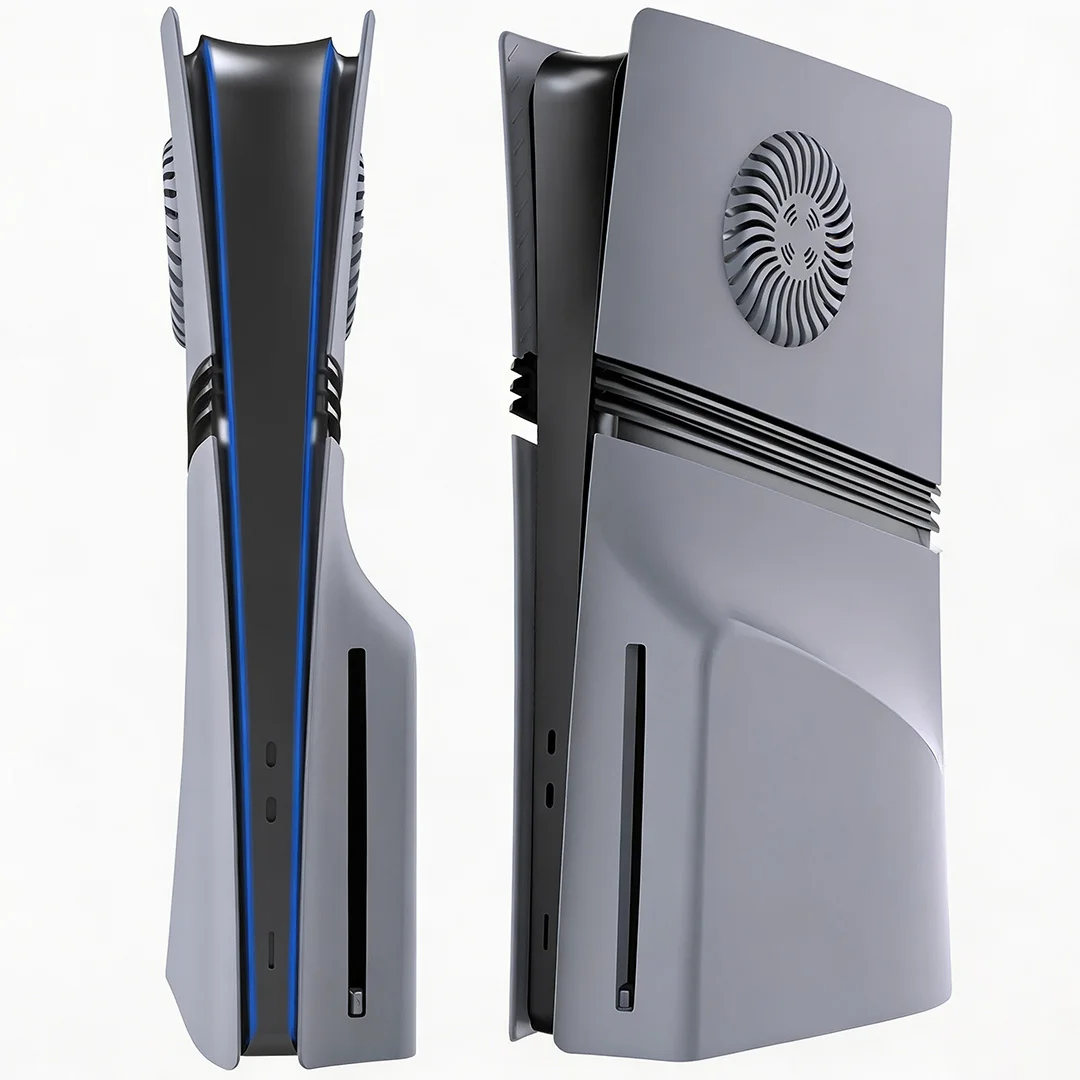 For PS5 Pro Disc Console ABS Matte Shell With Cooling Vent For PlayStation 5 Pro Disc Replacement Housing Protective Case