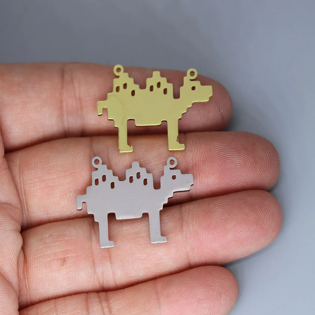 5pcs/lot Animal Desert Camel Charm Pendants Making DIY Stainless Steel Handmade Finding Jewelry