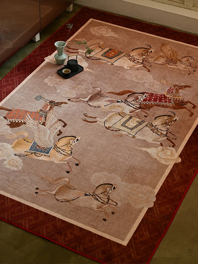 Youyu special immediately successful carpet living room premium light luxury retro full bunk room bedroom bedside floor mat
