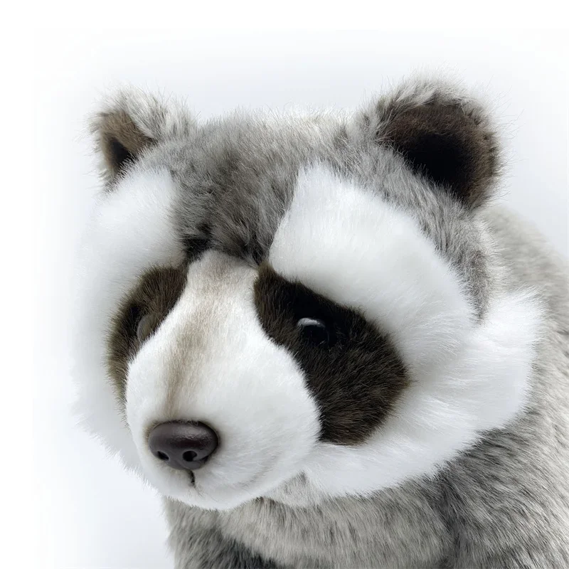 Raccoon High Fidelity Plushie Realistic Raccoon Plush Toy Lifelike Procyon Lotor Stuffed Animal Simulation Soft Doll Collectors
