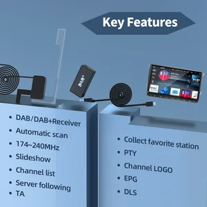 DAB + Android Car Antenne, Radio mit USB -Adapter, GPS, DAB -Stereorezeptor, automatisches Scannen, Support -Kanalliste, Logo 8 Multimedia -Empfängerverkäufe - №3