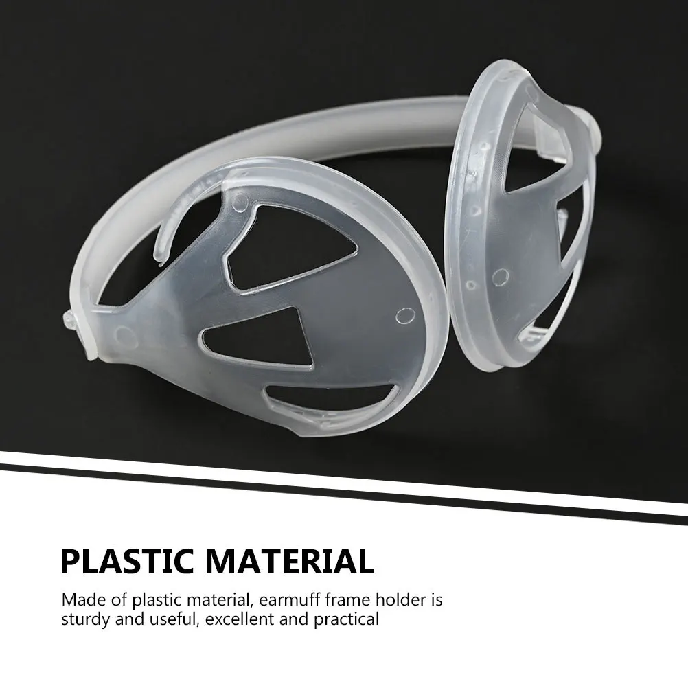 

2Pcs 4Pcs Earmuff Frame Rack Plastic DIY Earmuff Making Shelf Holder for Crafts Ear Muff Storage Solution White Design