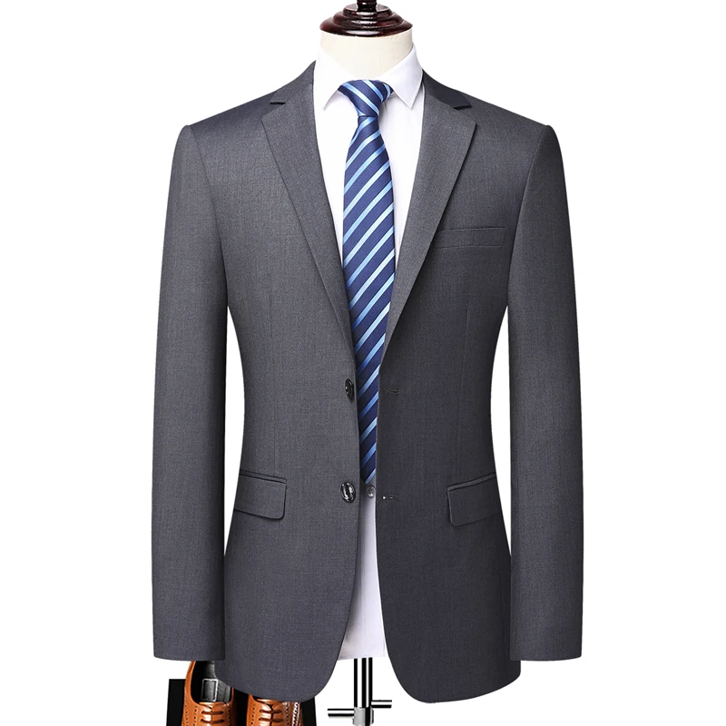 Blazer para hombre, moda para caballero, negocios al aire libre, versión coreana, viaje, boda, tendencia, estilo británico, chaqueta informal con cuerpo decorado