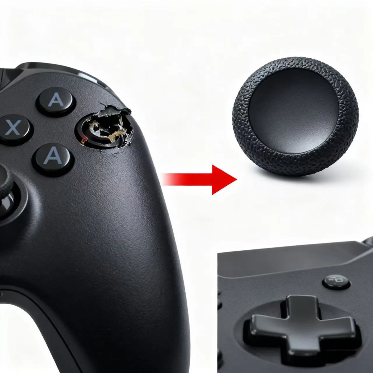 20pcs Controller Thumb Grip Caps for Xbox One/Xbox Series X Controller,Anti-Slip Joystick Cover, Non-Skid Silicone Stick Caps view 2
