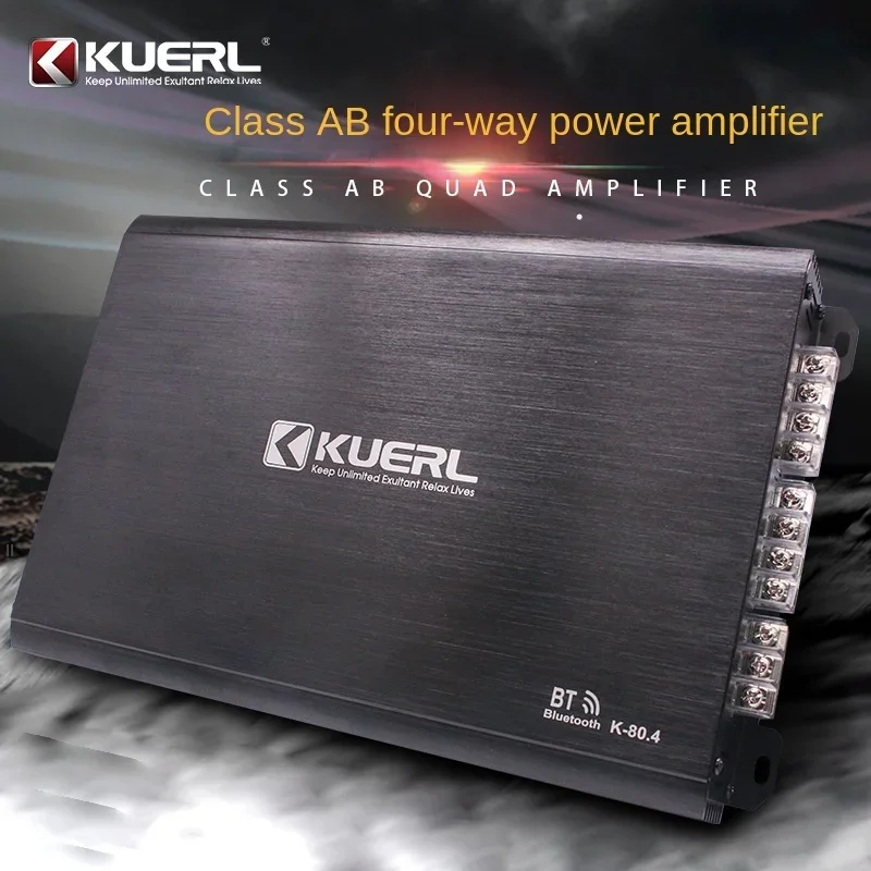 Modification of Car Audio with Bluetooth Connection Four-channel Four-way Car Power Amplifier Automobiles Car Audio Accessories