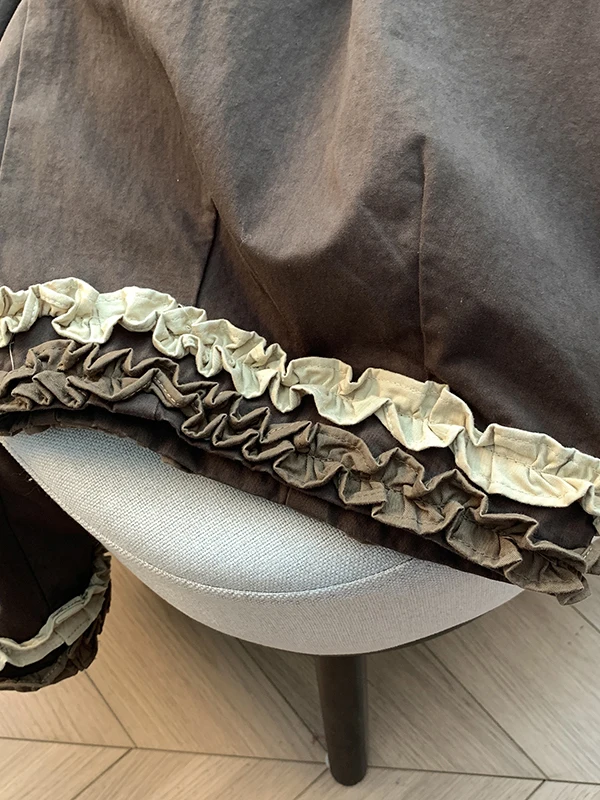 레트로 일본 스타일 하이웨이스트 와이드 레그 팬츠 여성 여름 다용도 루즈핏 캐주얼 스플라이싱 나인 포인트 스트레이트 컷 바지