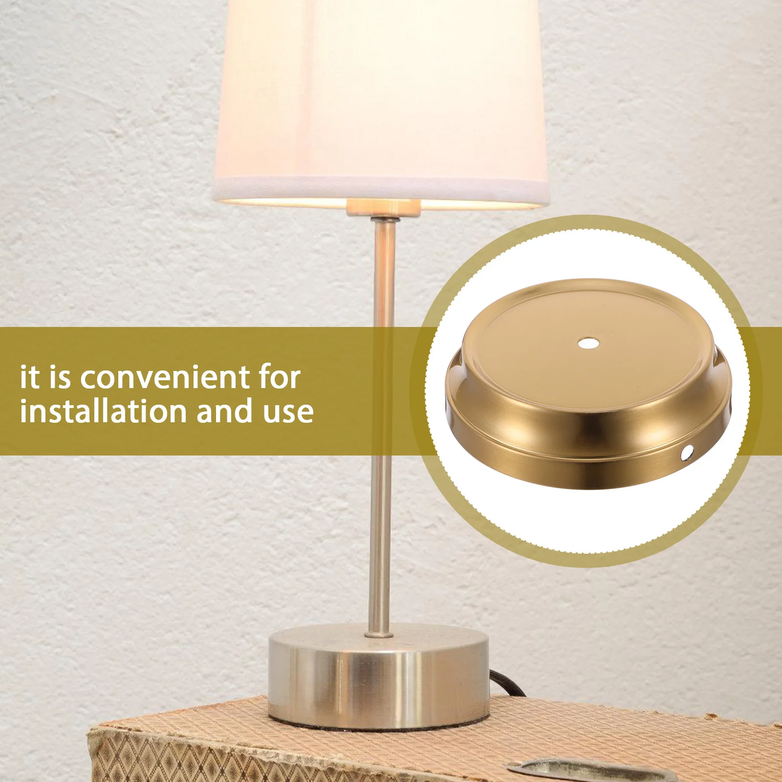 

Sturdy Iron Round Desk Heavy Duty Universal Table Replacement Flat Holder For Diy Light Accessories For Home Decor Round