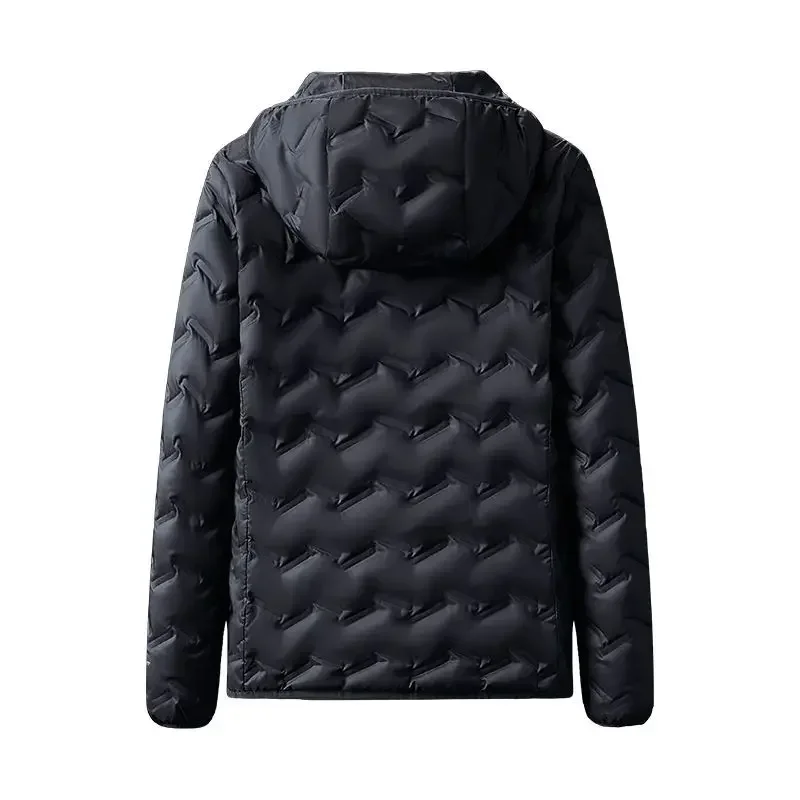 2025, Herbst und Winter, neue Damen-Daunenjacke, lockere Pendeljacke, leicht, lässig, mit Kapuze