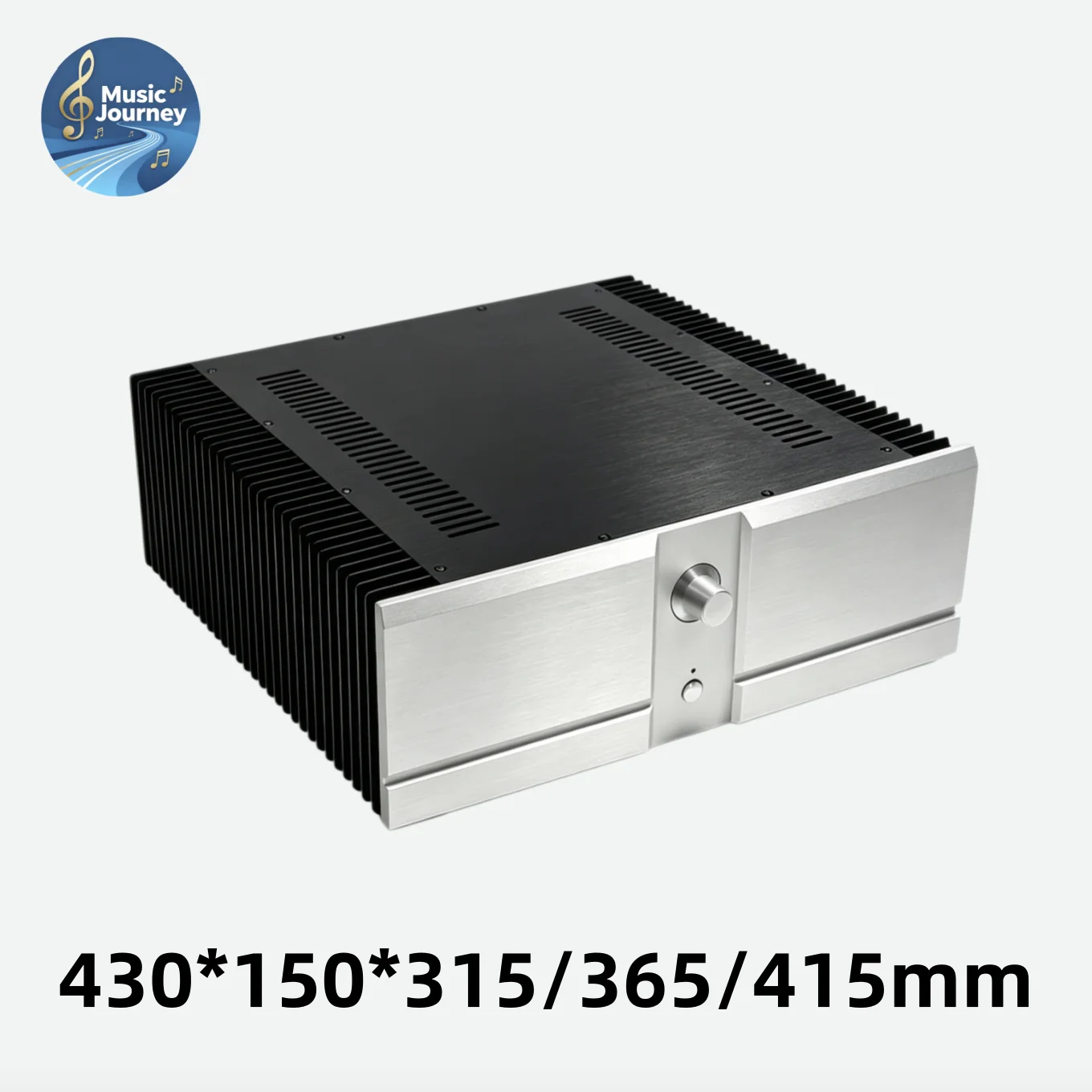430*150*315/365/415mm Full Aluminum Amplifier Chassis High Power Dual Side Heatsink HIFI DIY Post Amp Enclosure For Home Audio