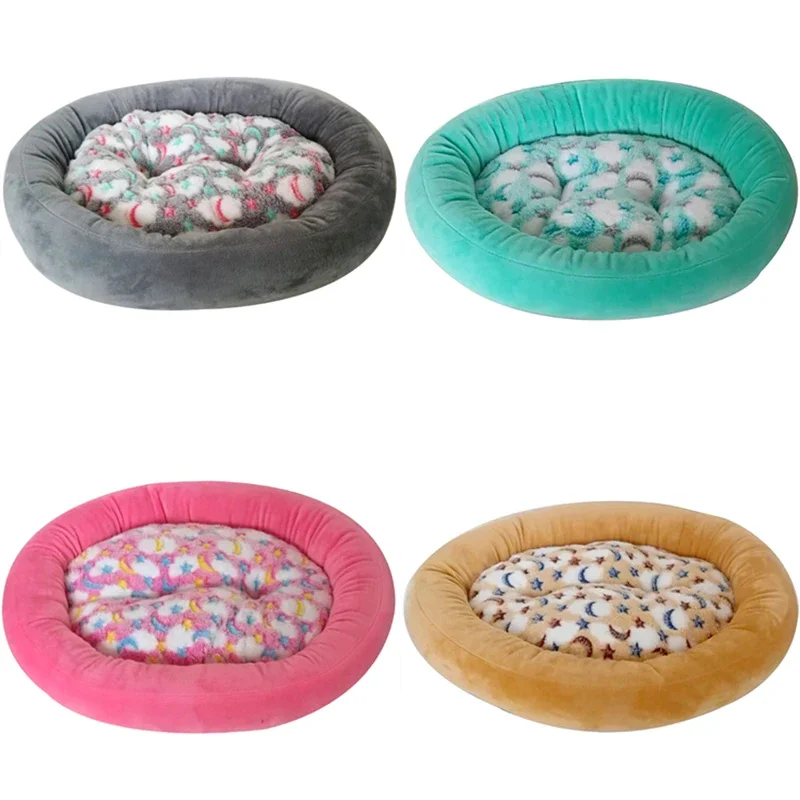 Pet House Bed for Dogs Cat Soft Cotton Pet Dog Bed Puppy Cats House Plush Nest Mat Pad Soild Color Pet Accessories