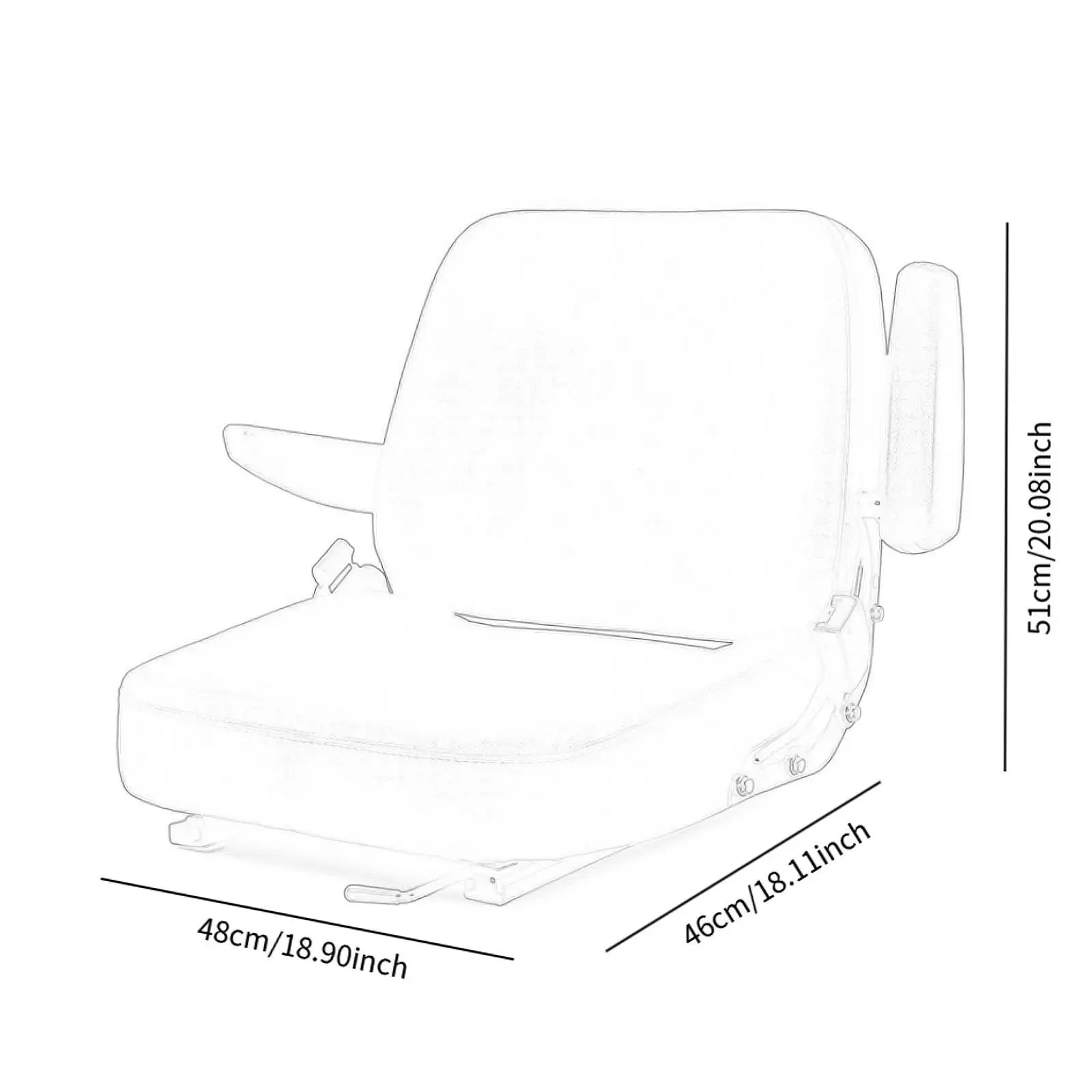 وسادة مقعد رافعة شوكية عالمية للمركبات الزراعية و