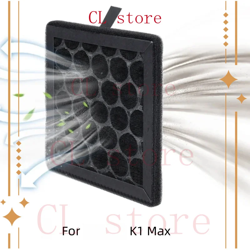 

5 шт. воздушный фильтр с активированным углем для Creality K1 MAX, сменный фильтр для очистителя, часть 3d-принтера