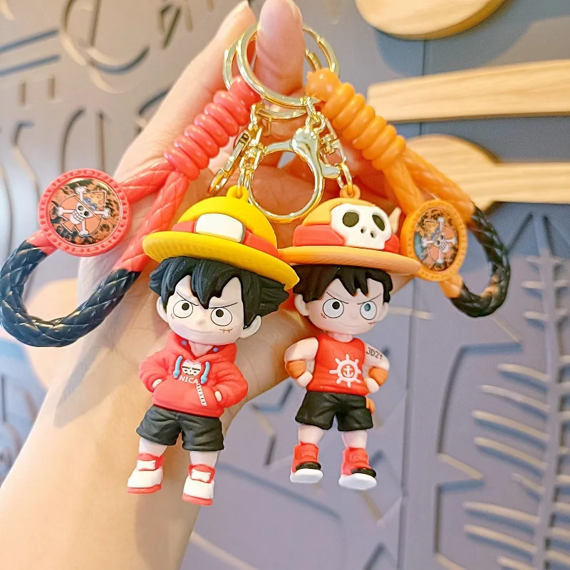 Japanese anime One Piece Monkey D Luffy Kawaii keychain gift