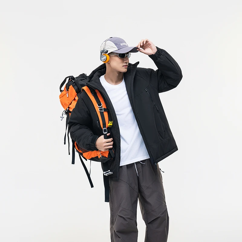 

Уличная куртка, утолщенная теплая ветрозащитная мужская одежда, удобное пальто на молнии высокого качества Roupas Masculinas, однотонное горячее пальто