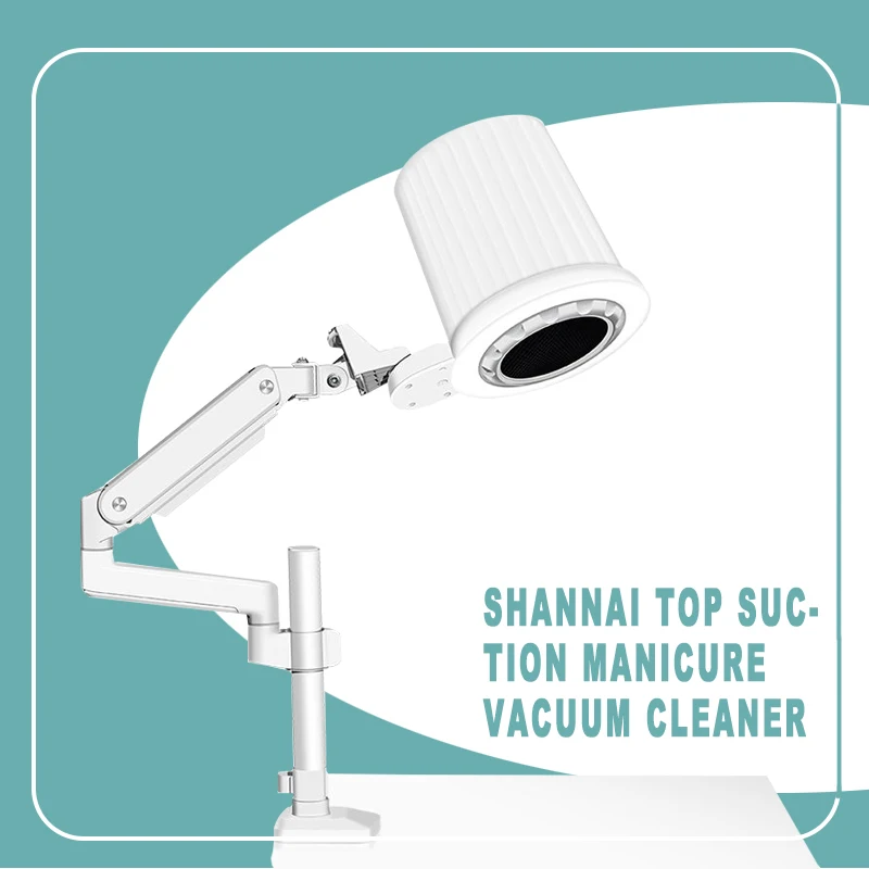 

Update Design New Generation High Quality 80w Manicure Machine Nail Vacuum Cleaner with LED Lamp Foldable Nail Dust Collector