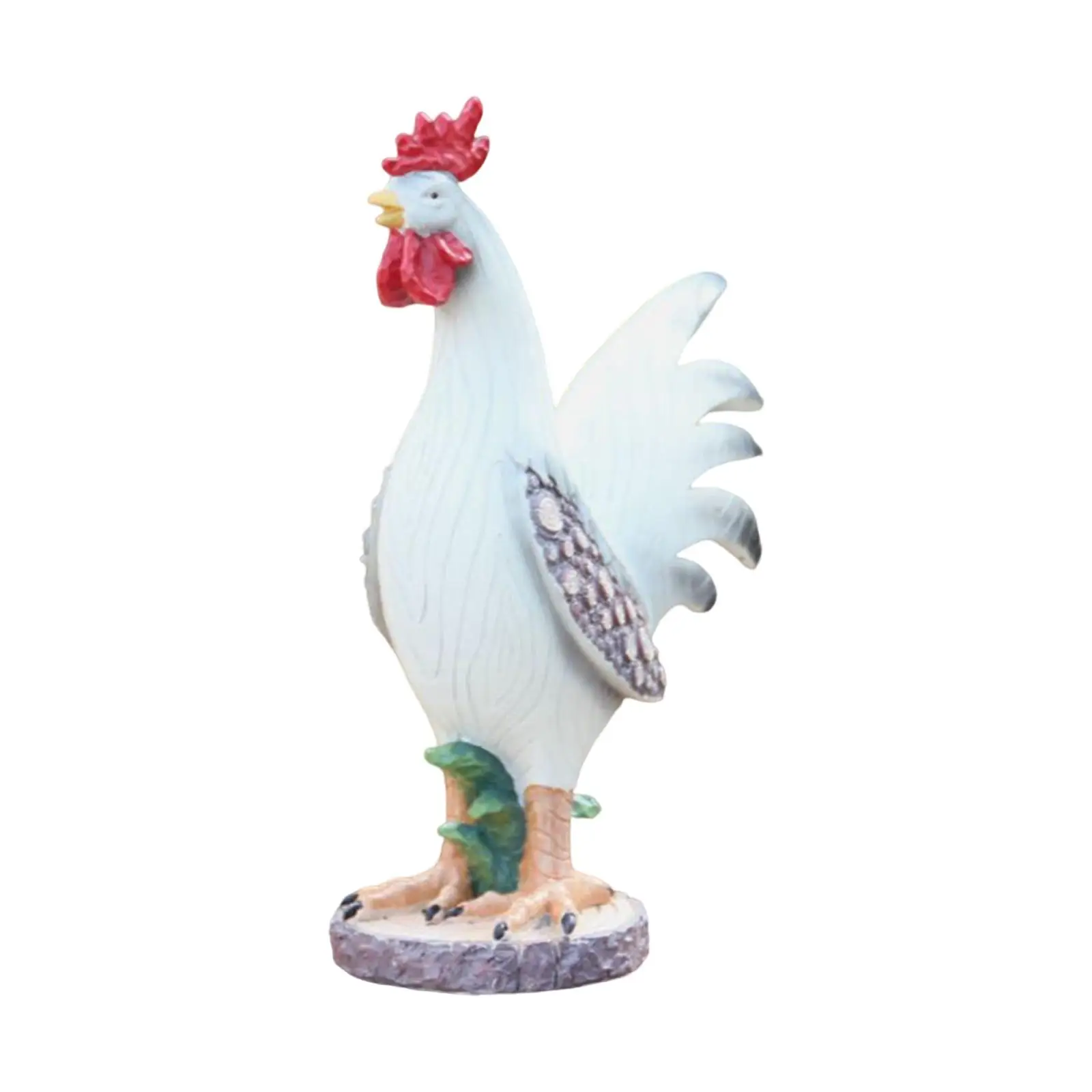 Chicken Statue Figurines Artwork Figurine Stands Farm Animal Collectables Garden