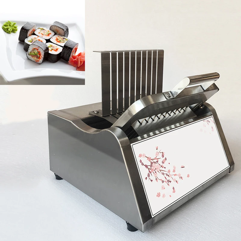 Round Sushi Roll Making Machine Meat Rice Sushi Slicer Cutting Machine
