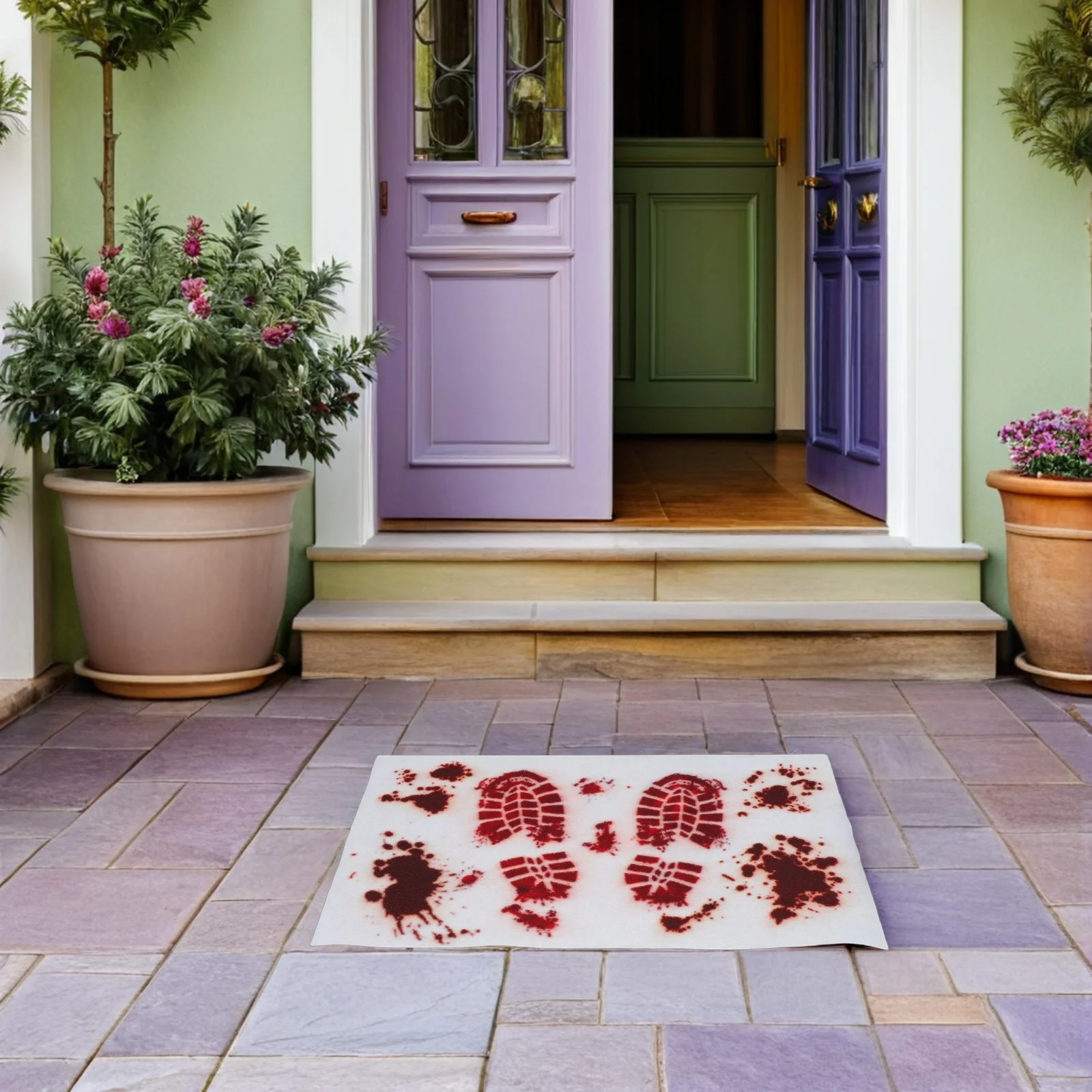 

Door Decorative Halloween Seasonal Floor Ghost Doormat Front Halloween Entryway Mat Entrance Front Door Rug Mat Rug 35.37\