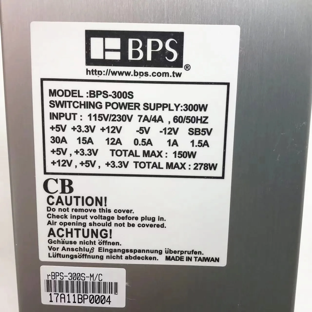 

3Y Power YM-5301G Server Power Supply 300W Power Supply Unit Server 24-PIN