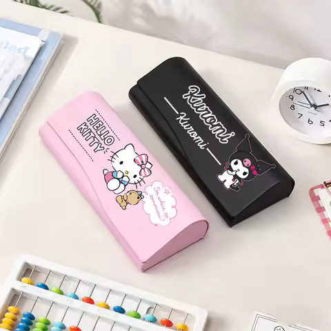 Cute HelloKitty Glasses Case Portable Men Women Sunglasses Myopia Presbyopia Storage Box Eyeglasses Bag Eyewear Accessories
