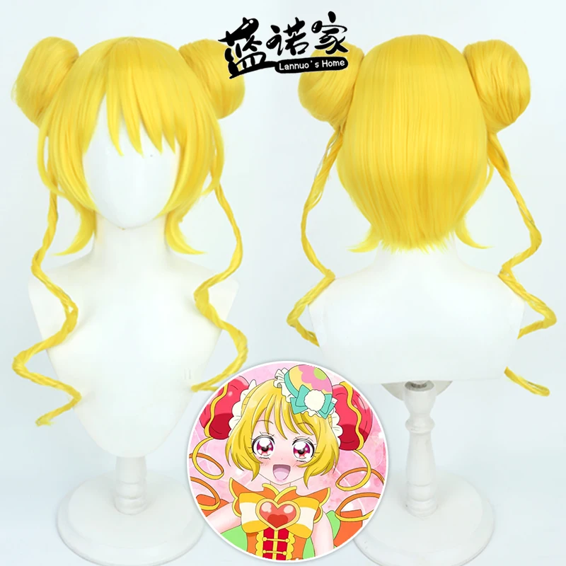 

Anime Pretty Cure Hua Manlou Cos Cosplay Wig Halloween Carnival Party Props Synthetic Hair Heat Resistant Fiber + Wig Cap