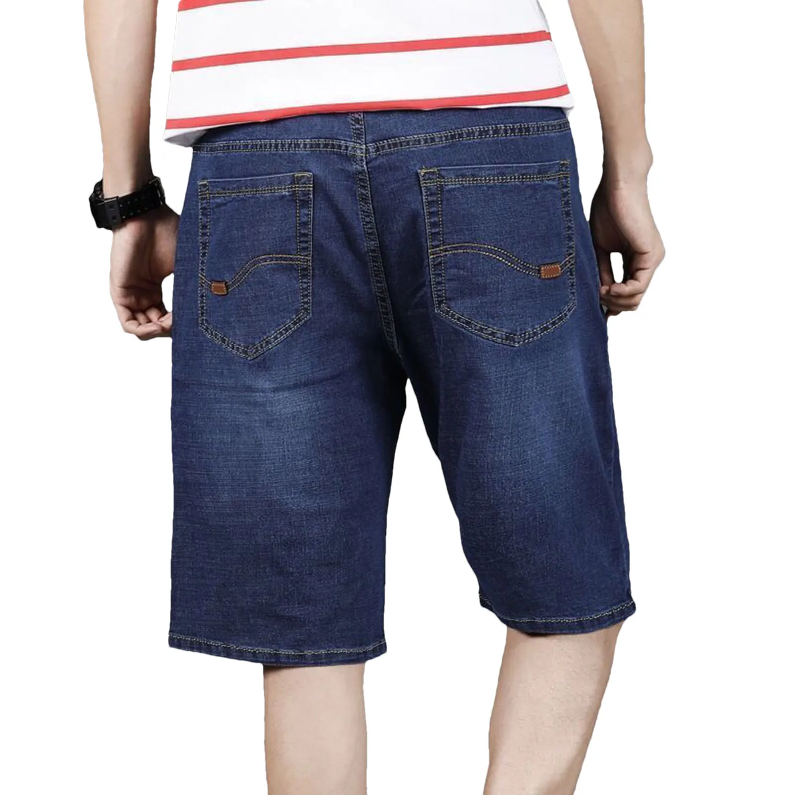 Brand New New Men Shorts Casual Jeans Short Pants Destroyed Men's clothing Skinny Hole jeans Ripped Pant Frayed Denim