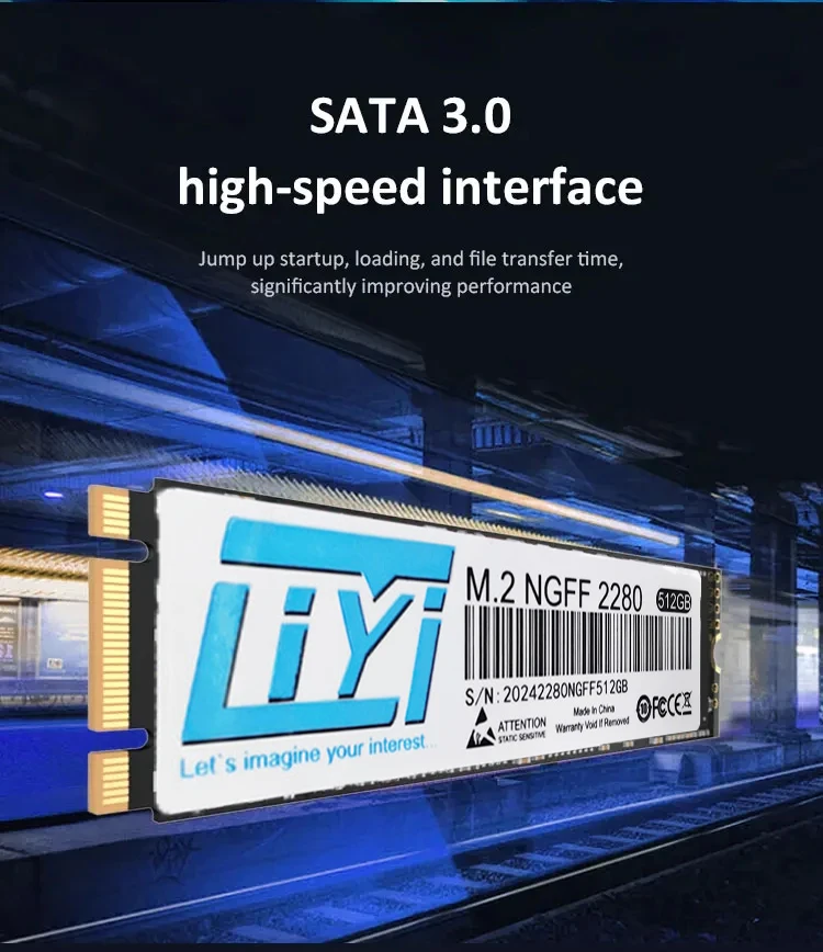 Liyi M.2 Ngff Ssd 128Gb 256Gb 512Gb M2 Sata Ssd 2280 1Tb 2Tb Interne Solid State Schijf Harde Schijf Voor Laptop