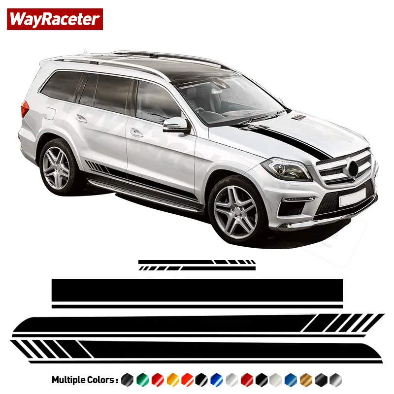 Edition 1 Stripe Sticker Door Side Hood Rearview Mirror Vinyl Decal For Mercedes Benz GL Class X164 X166 AMG 450 500 Accessories