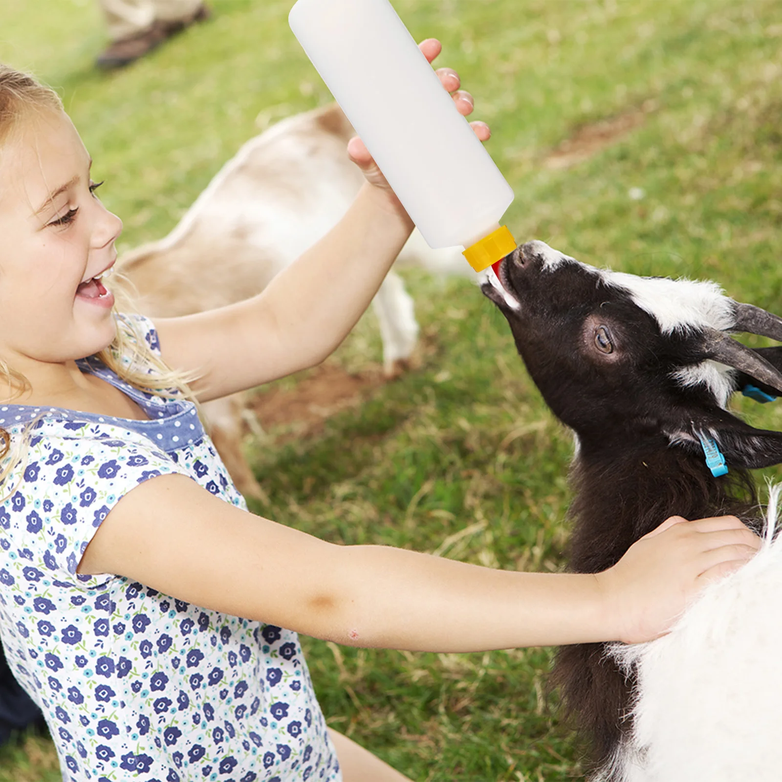 

1 set Lamb Feeding Bottle 400ml Animal Plastic Nursing Bottles for Miliing Milk Pet Goat Livestock Shepherd Gadget