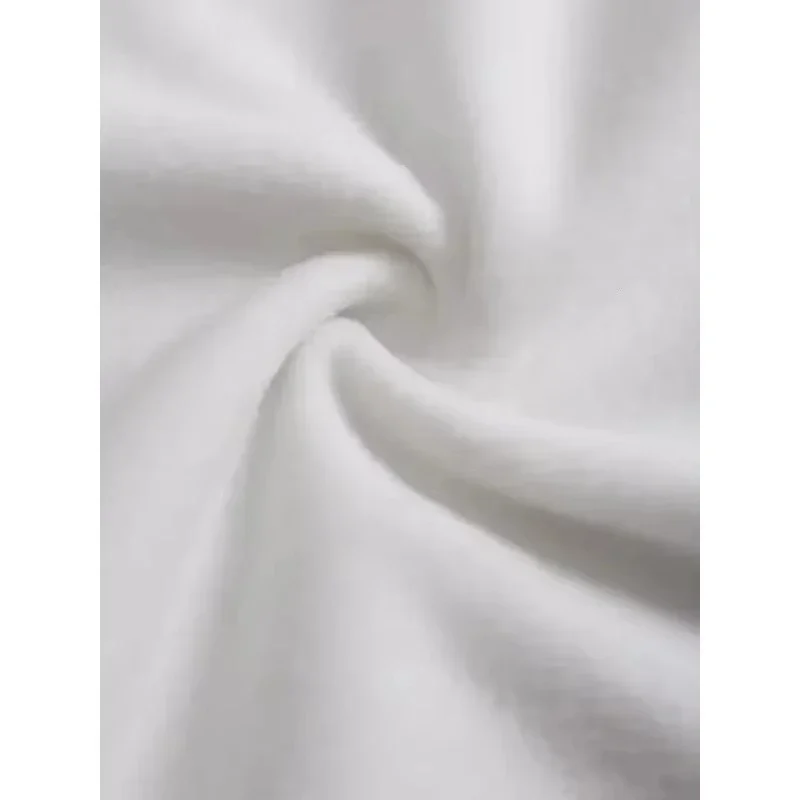 Modisches, bedrucktes Luxusmarken-T-Shirt aus Baumwolle für Herbst und Winter, kurzärmelig, mikroelastisch, für Damen und Herren – Detail 6